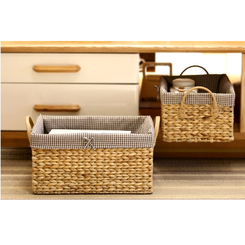 Heminredning Rektangelvävd förvaringskorg