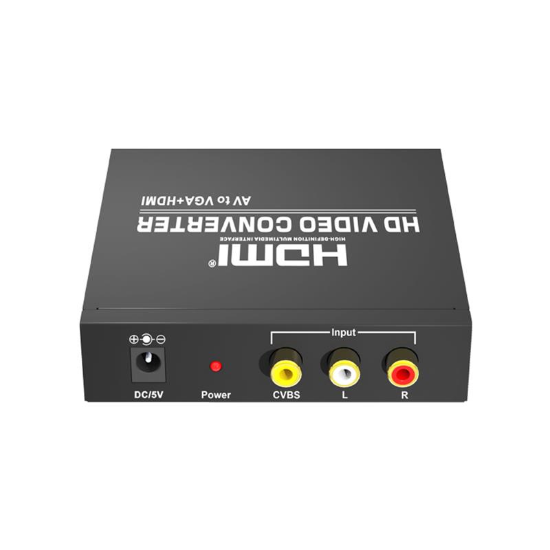 AV till VGA + HDMI Converter Up Scaler 720P / 1080P