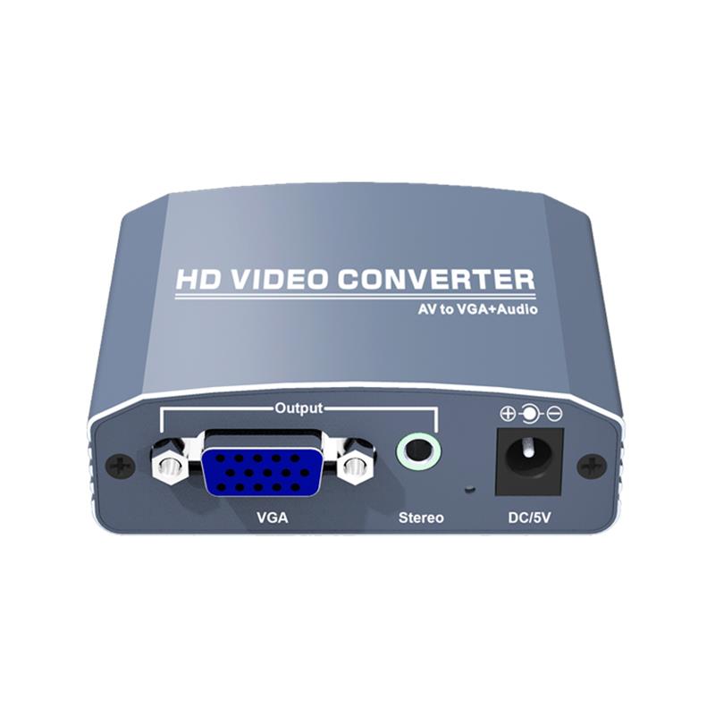 A / V till VGA + Stereo Converter Up Scaler 720P / 1080P