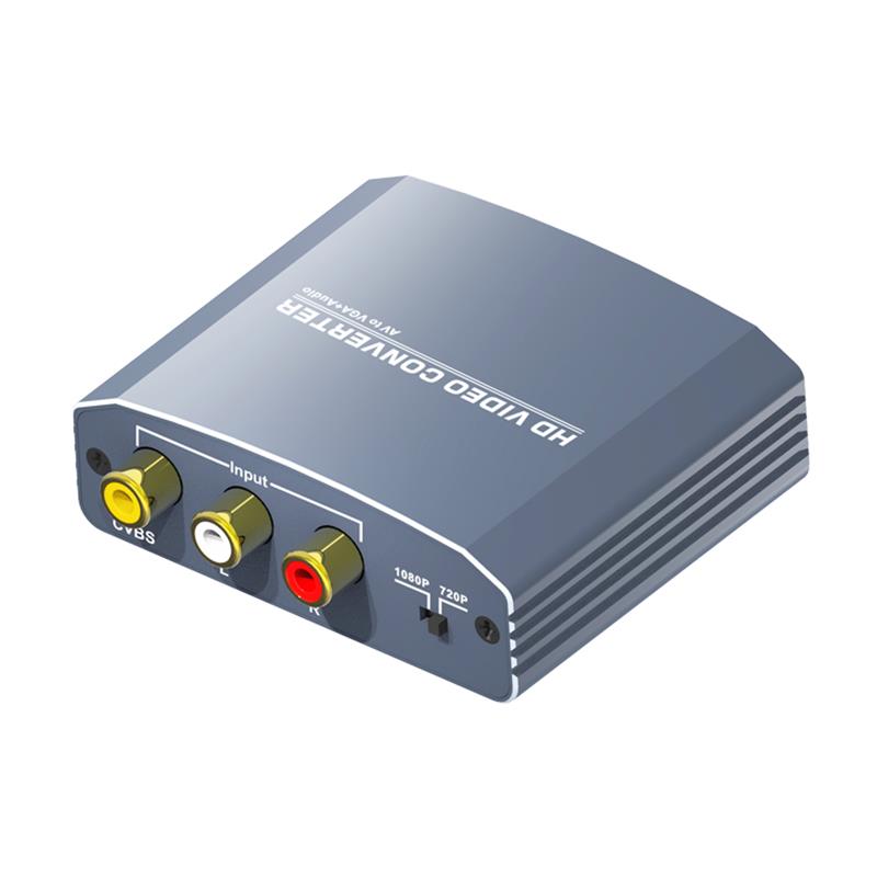 A / V till VGA + Stereo Converter Up Scaler 720P / 1080P