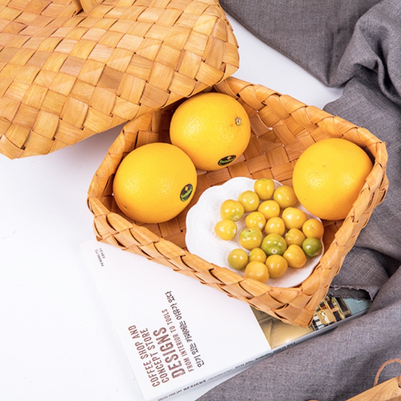 Trä, woven Basket