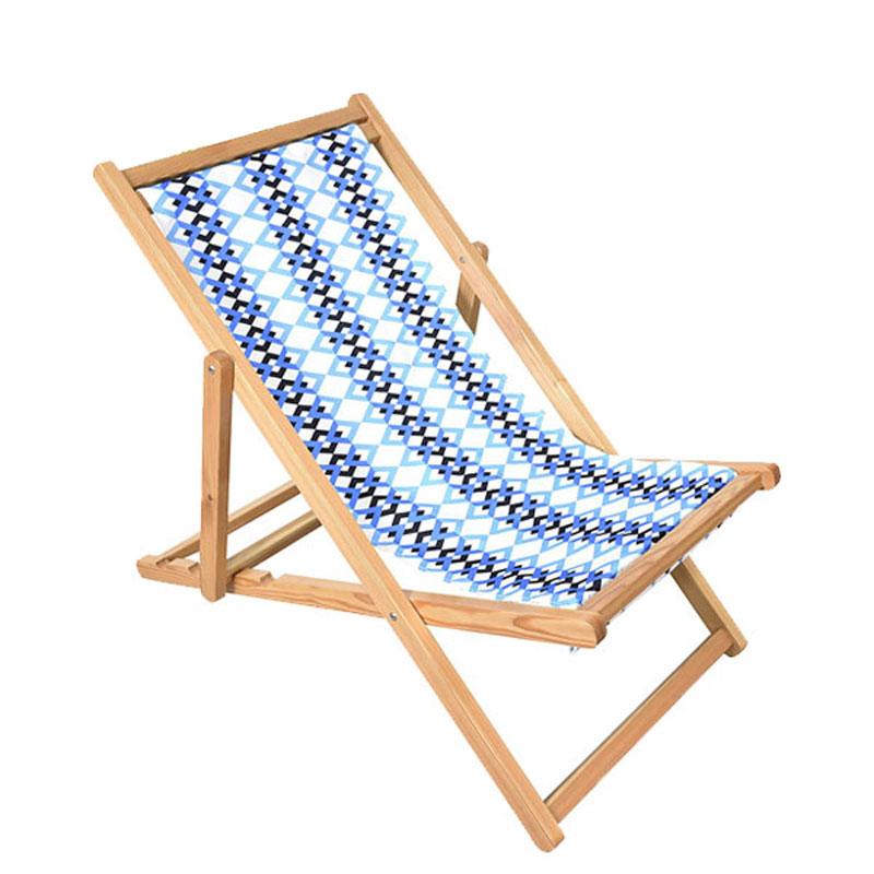 Trä Sling Beach stol för trädgård