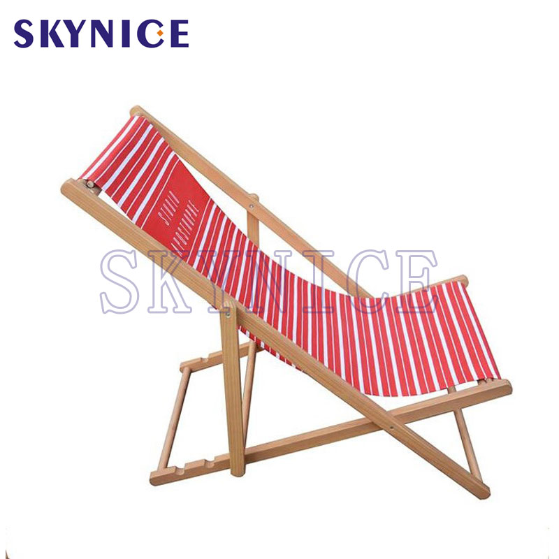 Follble Hardwood Sling Chair Wood Beach Chair for Camping