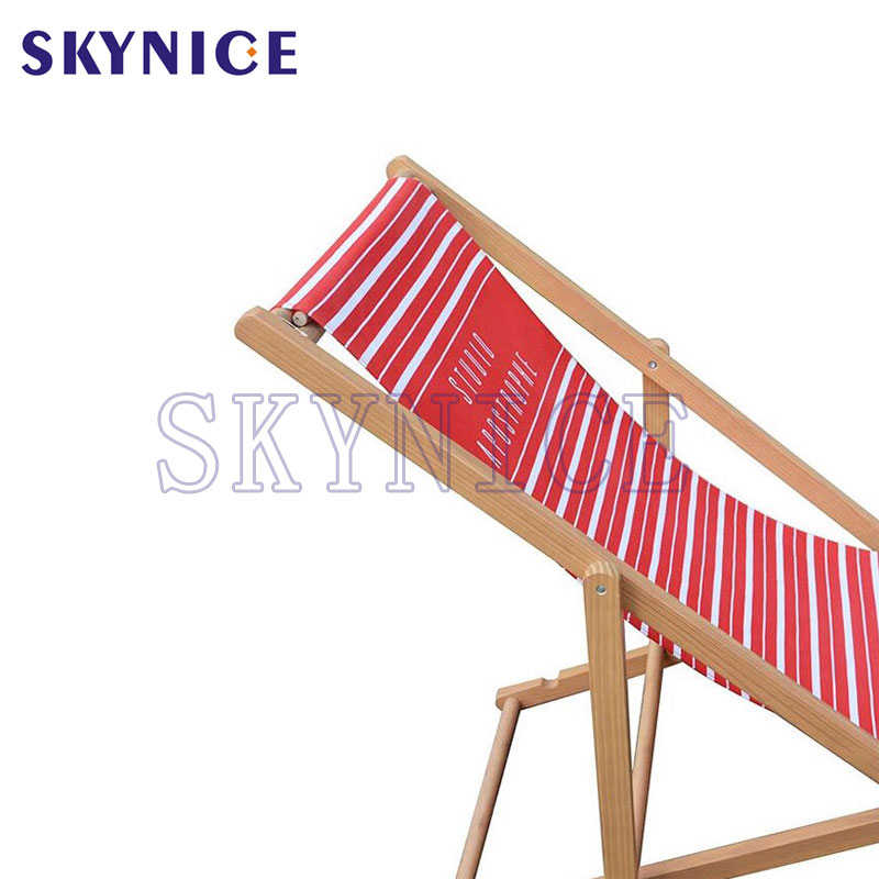 Follble Hardwood Sling Chair Wood Beach Chair for Camping