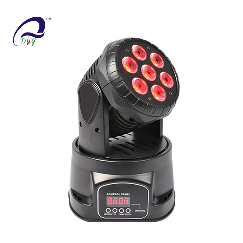 PL-14 7pcs*10W/15W LED Mini Flytande Wash Head Light