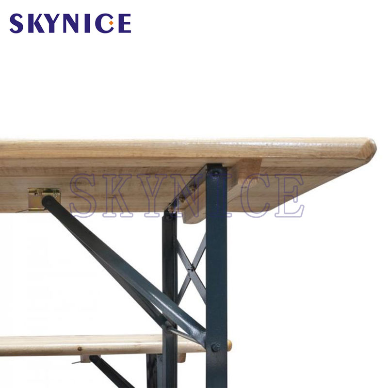 Popular Weather Resistent Garden Follble Wooden Beer Table Set