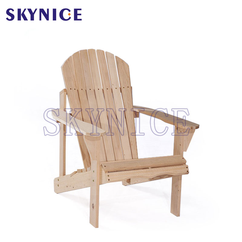 Outdoor Natural Fir Wood Rocking Chair Patio Deck Frog Stol