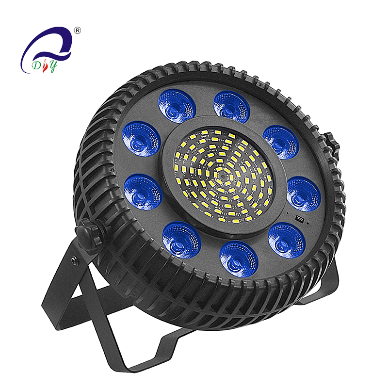 PL85C 9pcs*4W RGBW 4IN1 +81 SMD LED Par Light för etappen