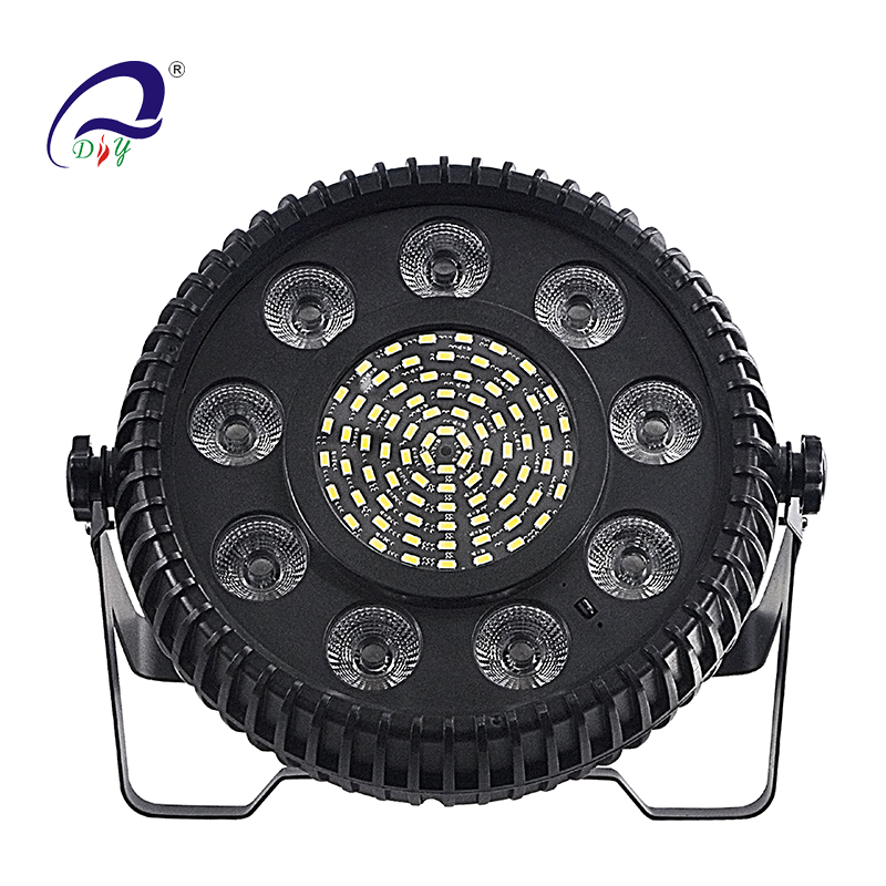 PL85C 9pcs*4W RGBW 4IN1 +81 SMD LED Par Light för etappen
