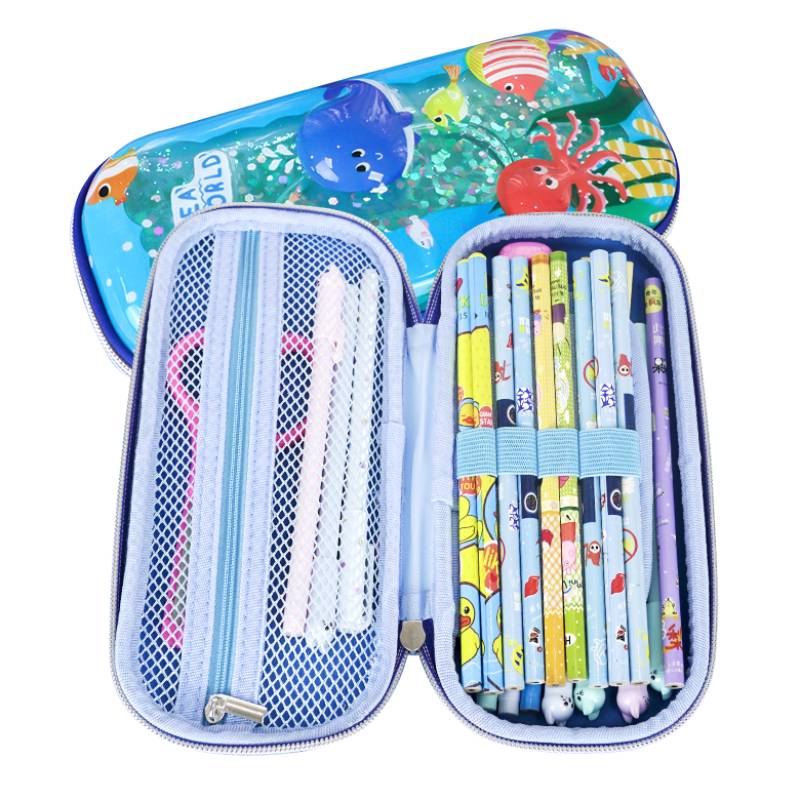 Pink Rabbit High-kapacitet Glitter School Student Pencil Bag