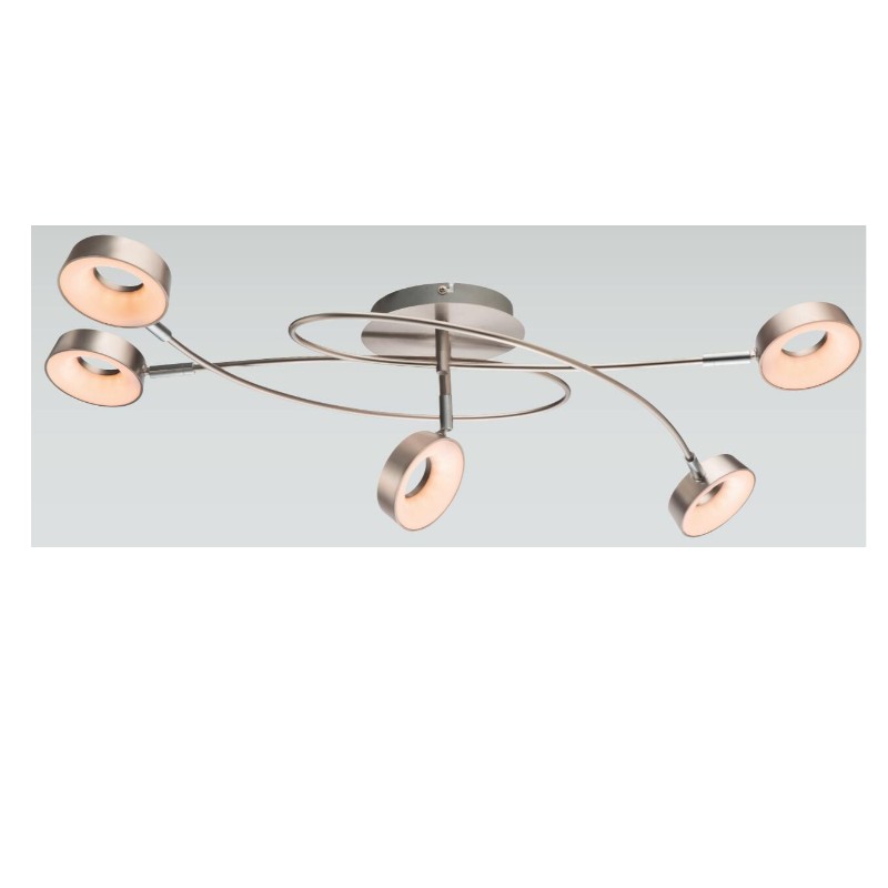 Ljus-5 med hög spänning i lysdiod, med cirkulär plastfärg