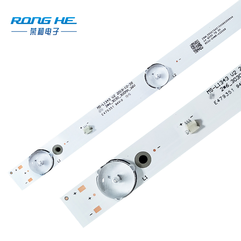 Partihandel med MS-L1343 V2 6-lampor 6V med optiska ljusremsor med triangellinser