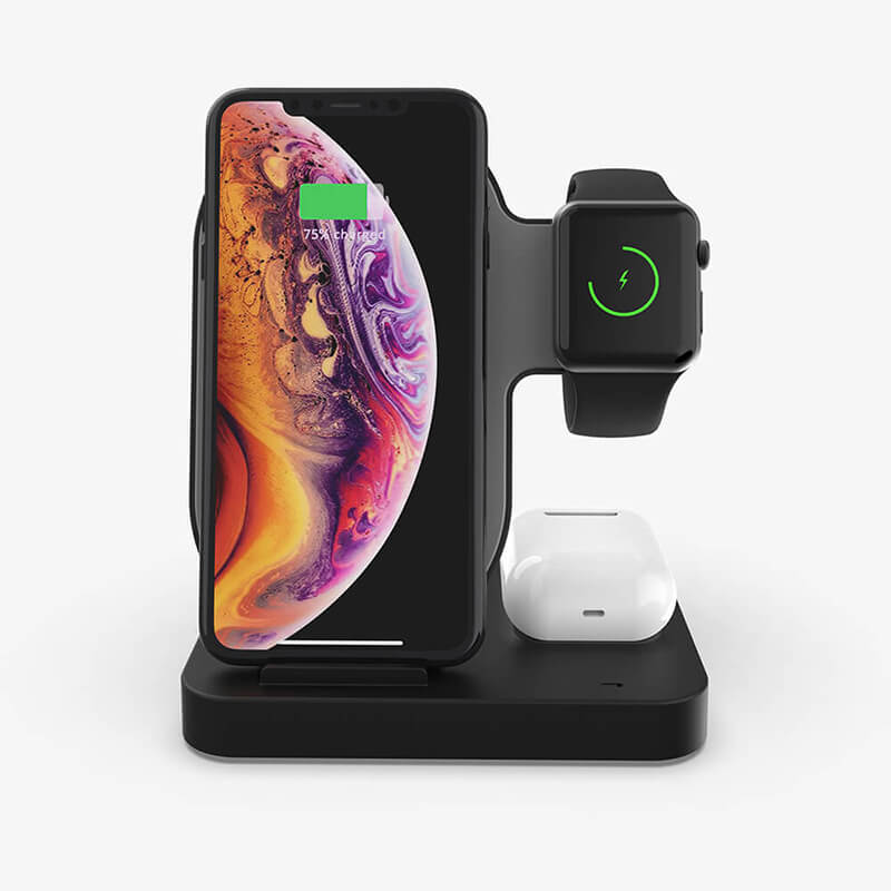 3 i 1 Dual Wireless Charger Stand