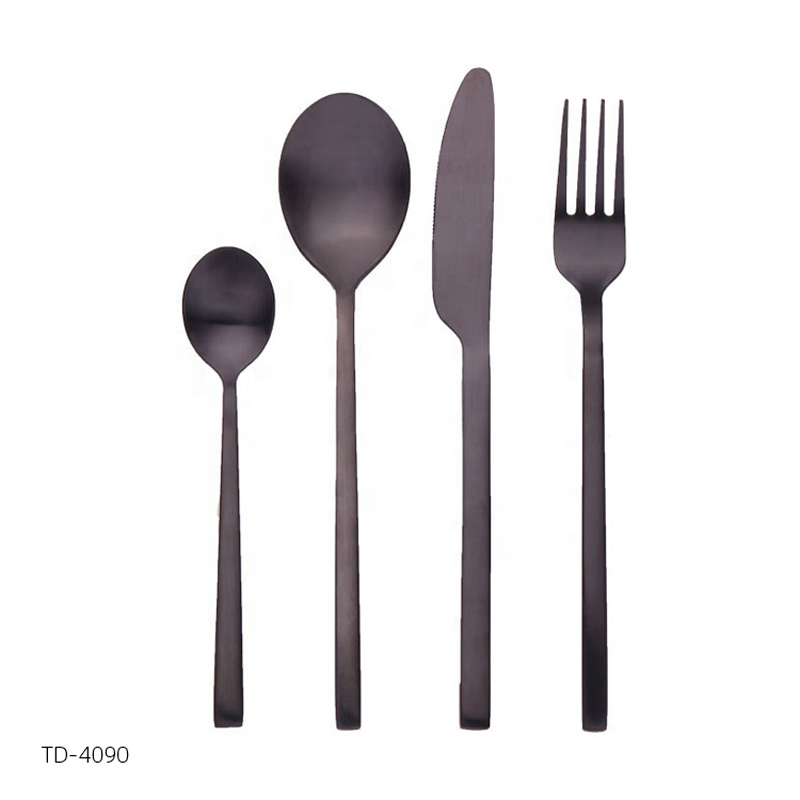 Kuddar för inventarier, black black cuttery set, pvd betäckning gaffelpar