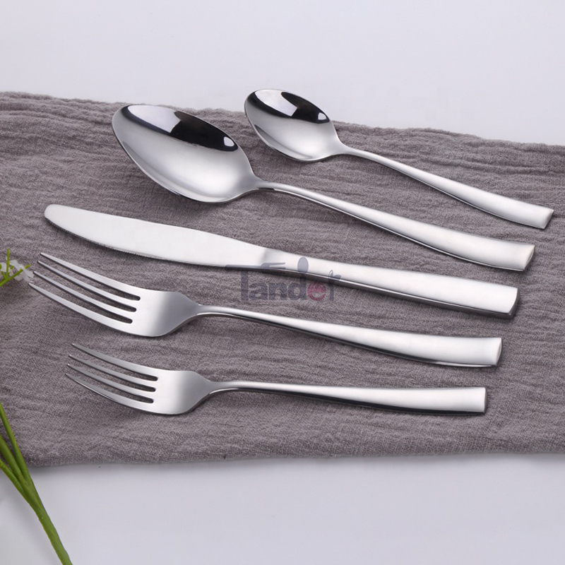 elegant rostfritt stål bestick silver set 18/0 bestick förvaring