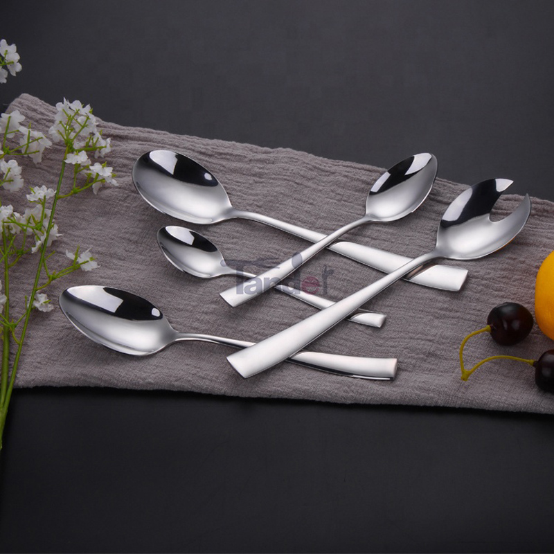 elegant rostfritt stål bestick silver set 18/0 bestick förvaring