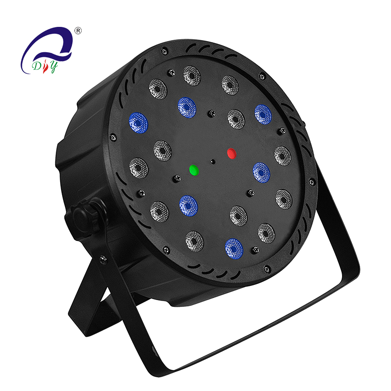 PL103 18PCS RGB LED Laser Par Scene Light för bröllop och fest