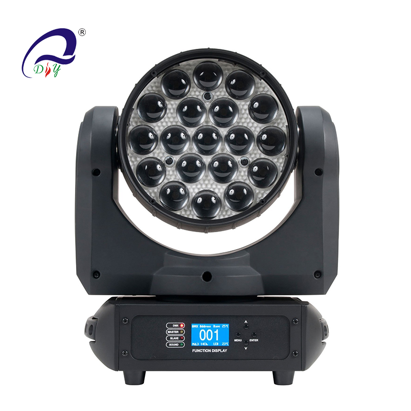 PL-65 19pcs*12W tvätta LED Zoom Flytande Huvudljus för scen och disco