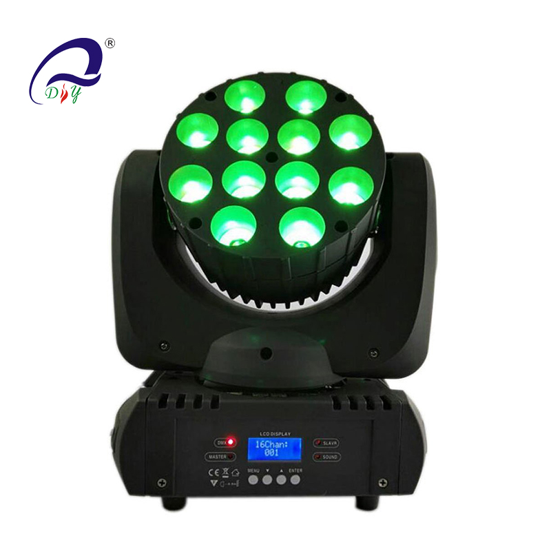 PL56A 12pcs 10w 4in1 RGBW LED Strålkastarljus för steg
