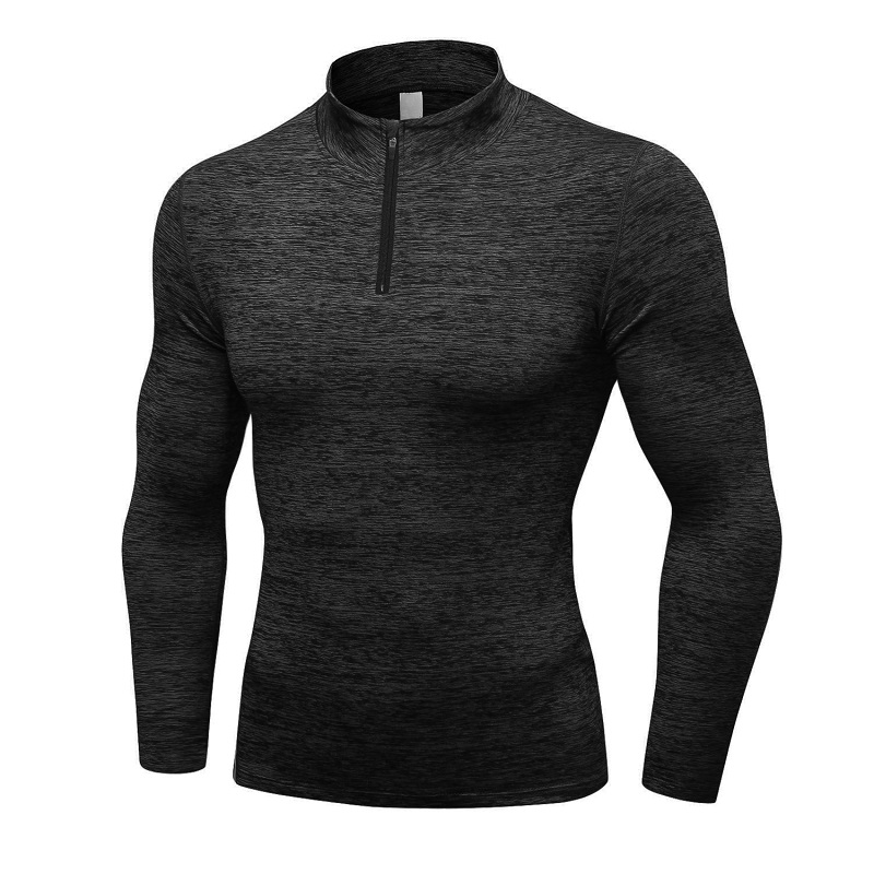 Bästa kvalitet Långärmad Stripe Män Casual Träning Toppar Antal Polyester / Spandex Oem Anti China Technics Style