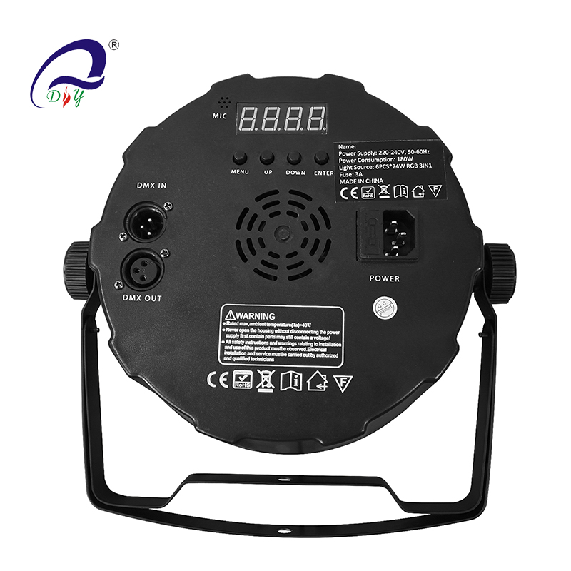PL101 6 STKS LED COB 200W Par Can Light för diskotek