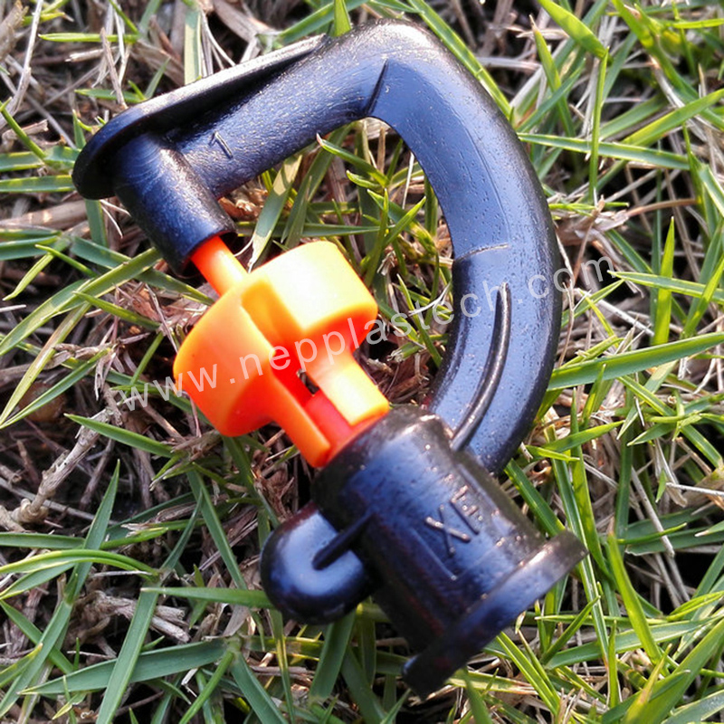 Orchard automatisk bevattningssystem mikro roterande sprinklers