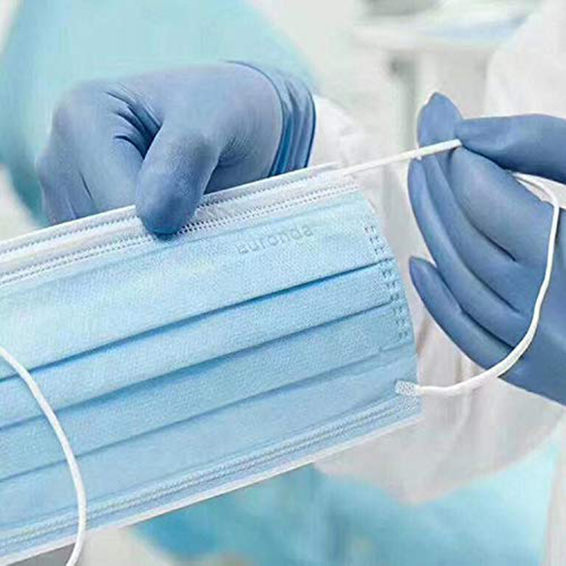 Icke-vävt tyg 3-lags ansiktsmasker