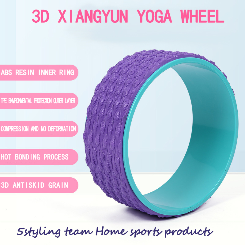 TPE muskelavslappning Yoga hjälphjul abdominal fitness enhet tillbaka böjning artefakt Yoga cirkel Dharma hjul tillverkare direktförsäljning