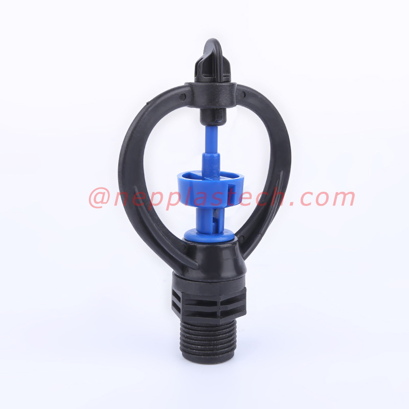 360 spray Medium cirkulära mikrosprinkler med medelavstånd 3\/4 tums roterande sprinkler