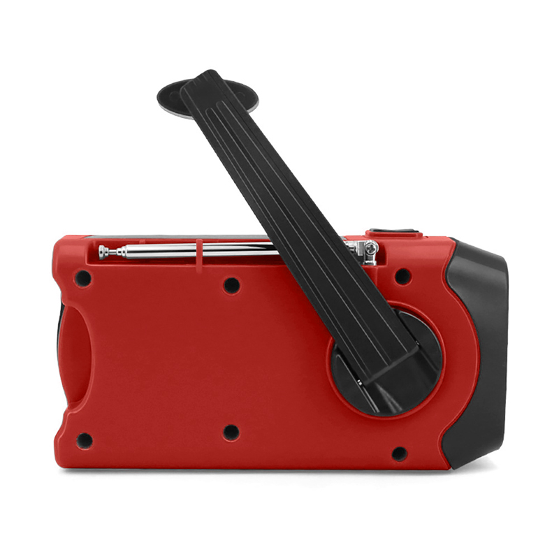 Emergency Solar Powered Weather Radio AM / FM / WB NOAA Hand Crank Radio med LED ficklampa, bärbar 2000mAh mobiltelefonladdare Power Bank med SOS Alarm