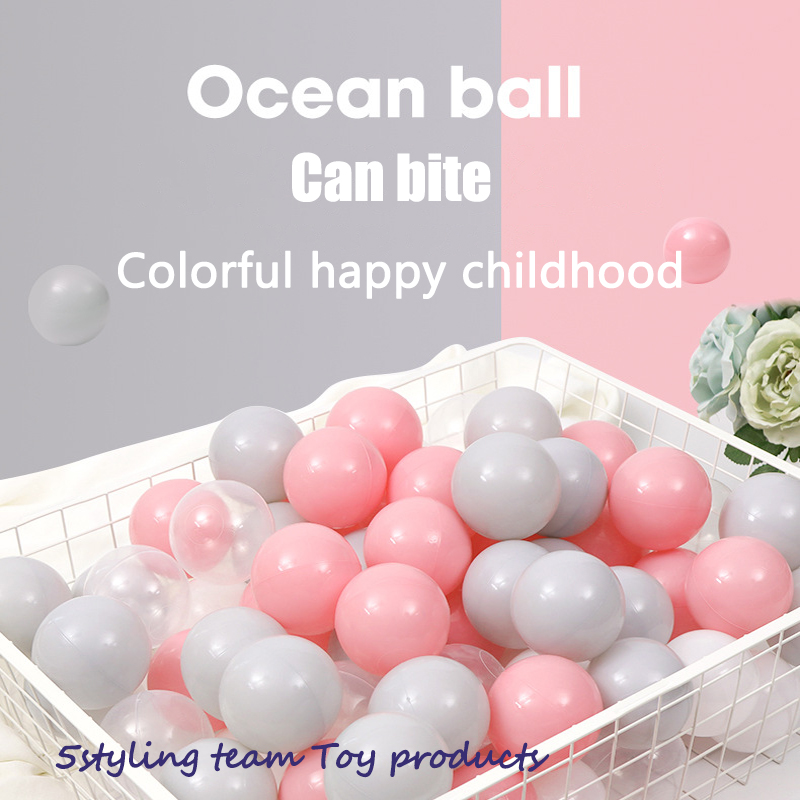 Naughty Fort anpassad havsboll Bobo boll 5,5 / 6/7/8 makalon förtjockad miljöskydd leksak plastboll grossist