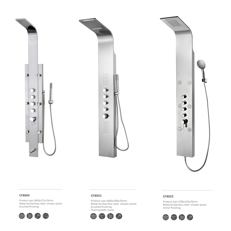 Skiftpanel av rostfritt stål CF8016