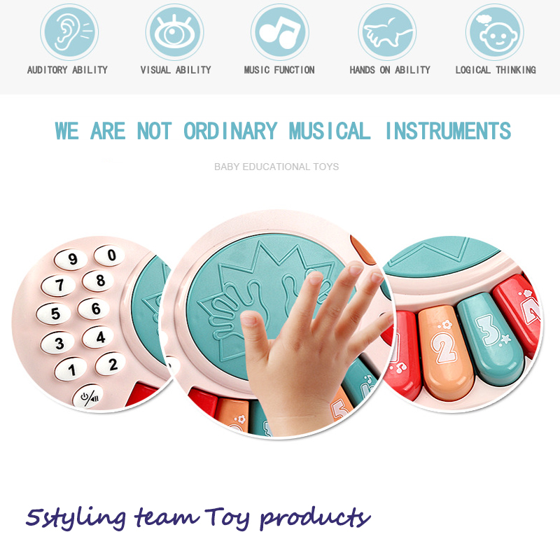 Barn\\ musik, belysning, handklappning, elektroniskt organ, telefon, trumma, barn\\'s song, utbildningsmässig känsla, barn\\\\\