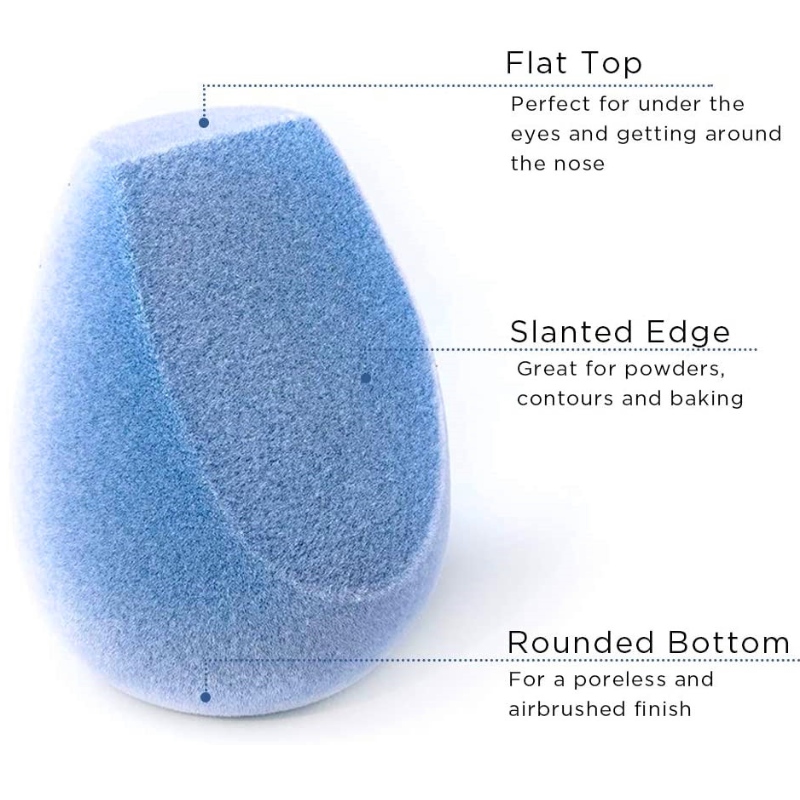 Hot Selling Microfiber Fusion Sponge, 4 st Makeup Sponge Set, Latex-fri, felfri Makeup Mixer för stiftelser, pulver och krämer
