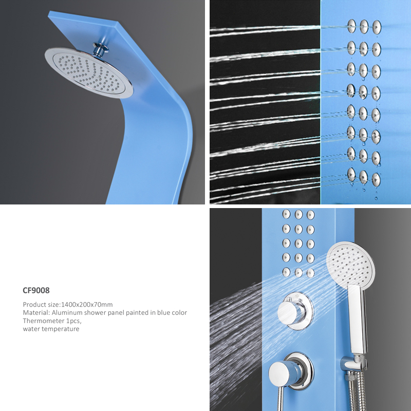 Duschpanel i aluminium CF9008