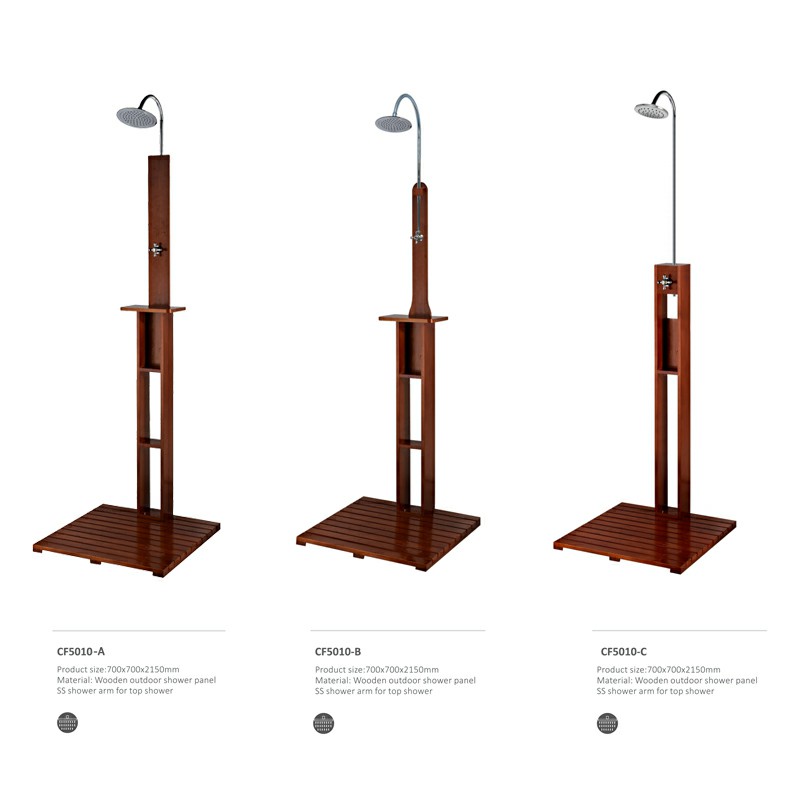 Trä utomhus duschpanel CF5010