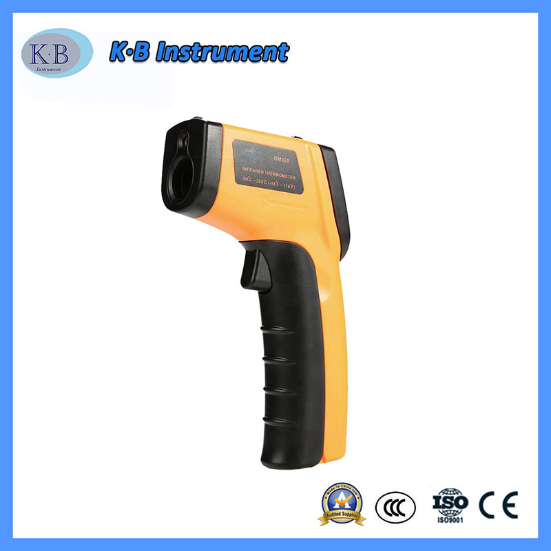 Icke-kontaktbar industriell digital temperaturmätinstrument Laser LCD-bildskärm Digital termometer GM320 Infraröd termometer