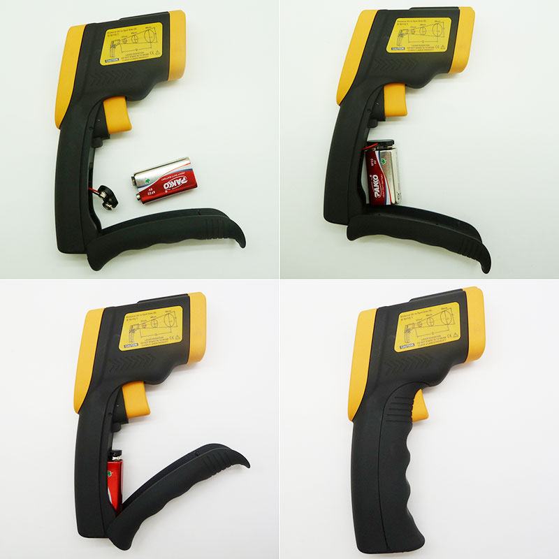 Digital pistol typ DT8530 -50-530 grader CE-godkänd IR Infraröd termometer Icke-kontakt Infraröd termometer Industriell termometer