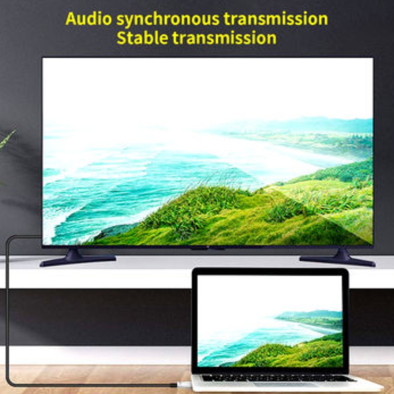 60M / 197ft höghastighets HDMI-kabel 2.0v 18G 4K @ 60hz 3D ACR Ljud- och videokabel, HDMI AOC