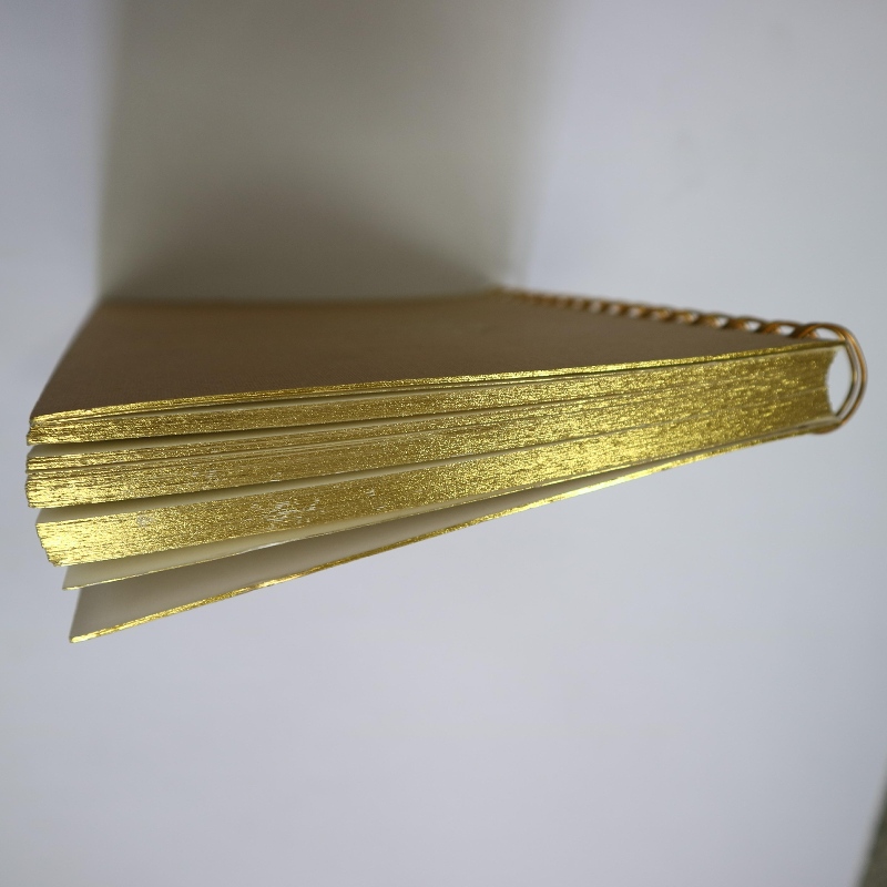 Guldstämplingsspole bindande anteckningsbok retro stil