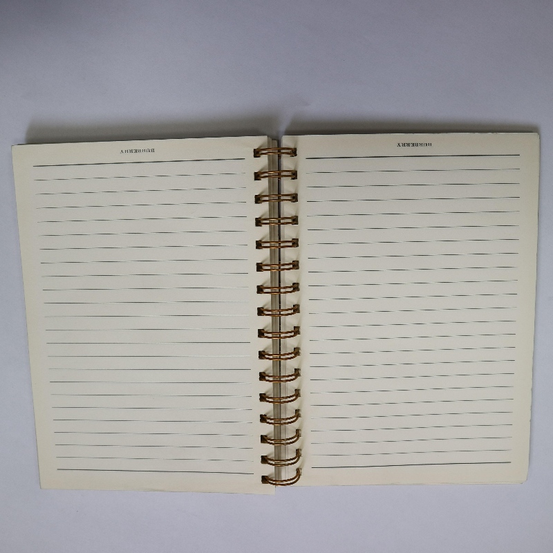 Guldstämplingsspole bindande anteckningsbok retro stil