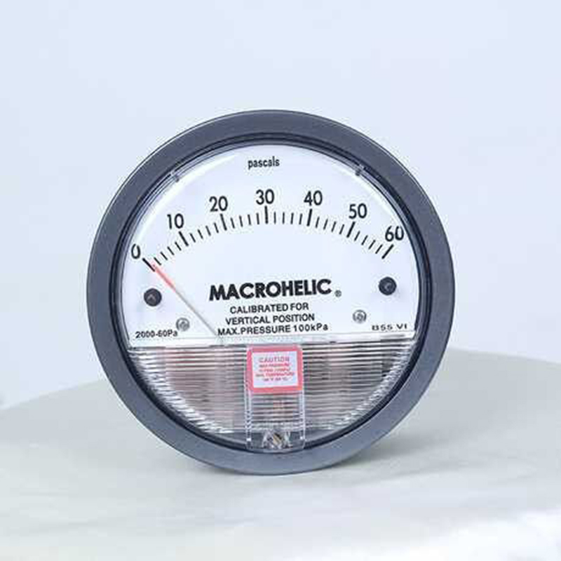 4 Inch 100mm Differentiell luftdifferential tryckmätare magnetiska profiler tillsammans med 6mm Klar PVC-rör