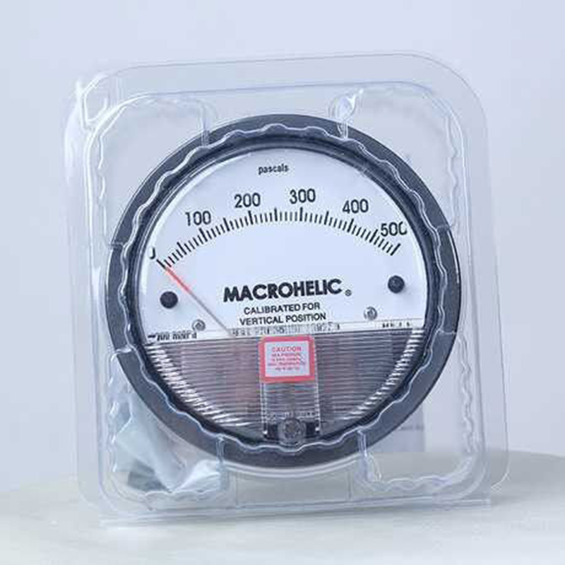 4 Inch 100mm Differentiell luftdifferential tryckmätare magnetiska profiler tillsammans med 6mm Klar PVC-rör