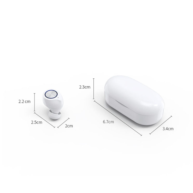 TWS Bluetooth-hörlurar TW60 HD Ljudkvalitet Mini Design Touch Operation