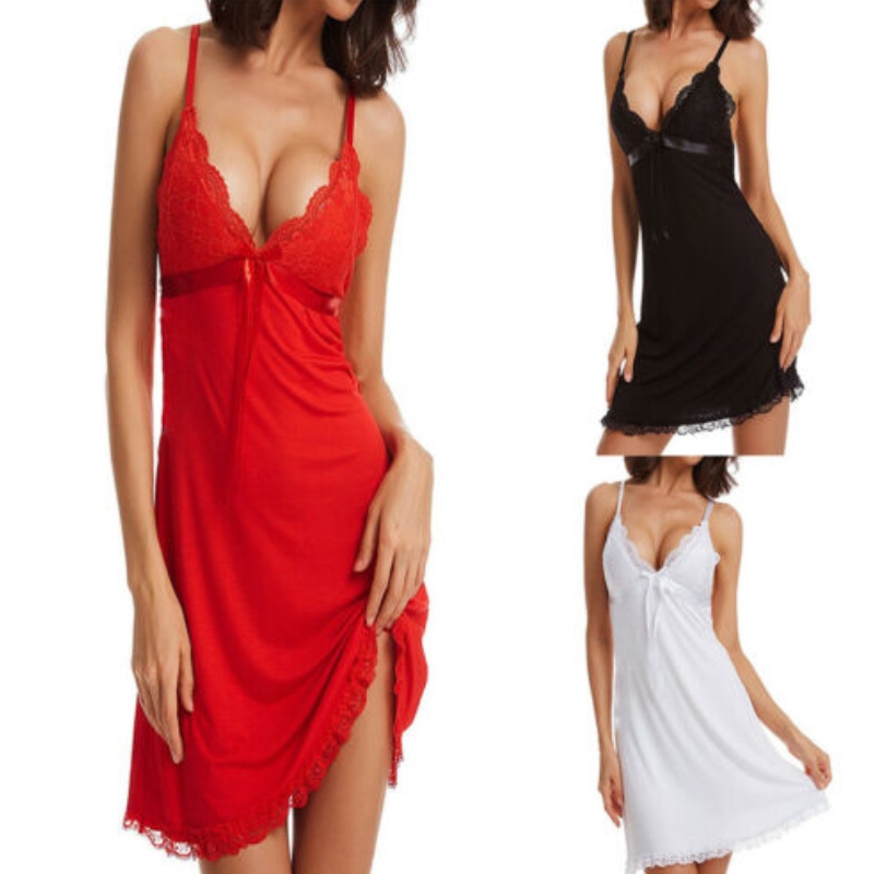 sexiga öppna stora bröstunderkläder, unga underkläder xxx, damunderkläder sexiga siden Sexiga kvinnor spetsar Chemise underkläder Dam Babydoll nattklänning Low V Nightwear