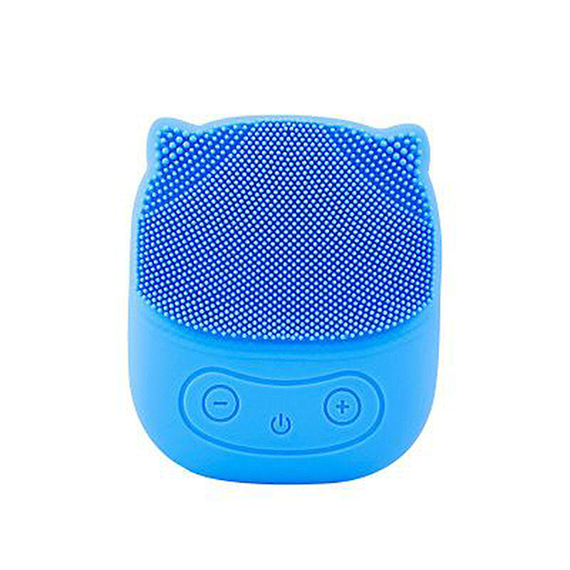 Vattentät bärbar ansiktsrengöringsborste Silikon Sonic Vibration Mini Cleaner Deep Pore Cleaning Hudmassage ansiktsborste