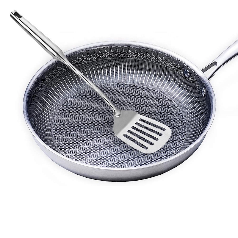 Dubbel SIDE FULL SCREEN STAINLÖS STEEL WOK