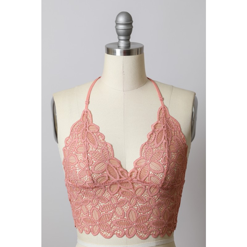 Ga-5426 Racerback Flower Lace Bralette