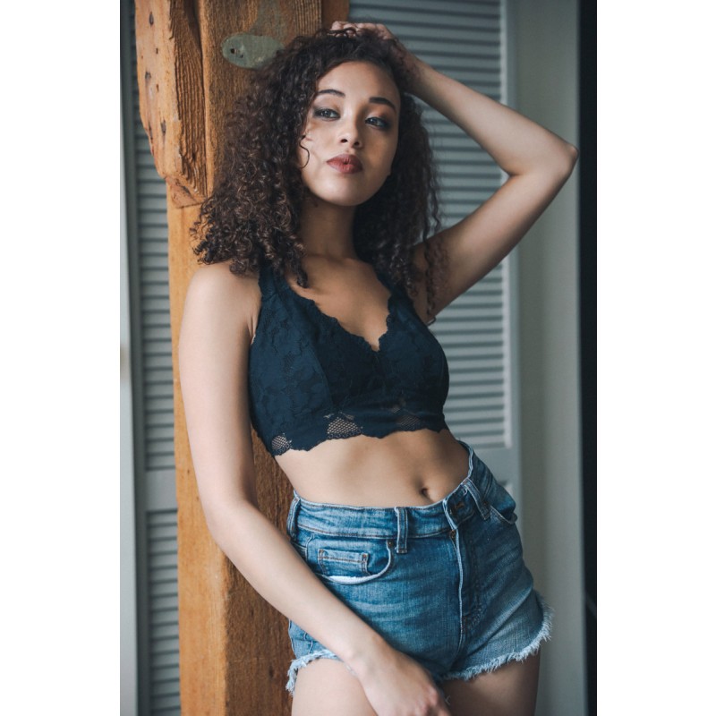 Ga-5507 Grace Girl Strappy Back Lace Bralette