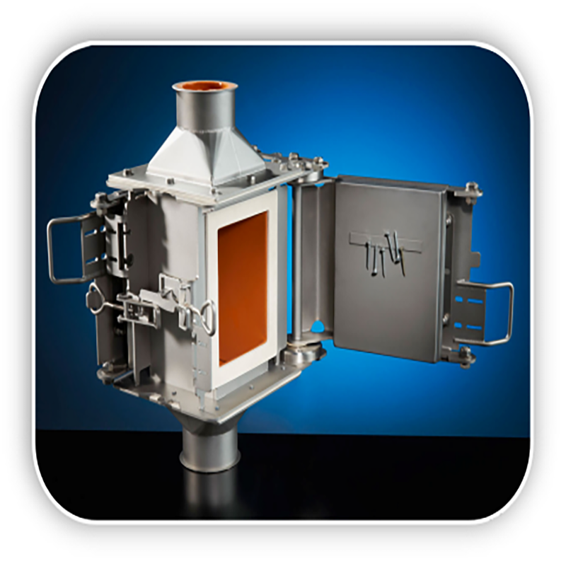 Självrengöring Plattfärg Magneter Livsmedelspartiklar som bearbetas och filtreras